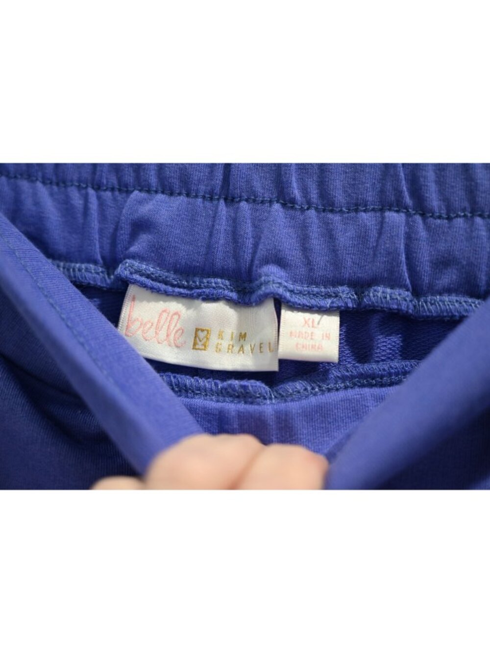 Belle by Kim Gravel Pull-On Pants Sz XL French Purple Wide Leg Relaxed A568876 - Picture 8 of 8